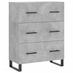 Highboard Concrete Grey 69.5x34x180 cm Engineered Wood 3189409