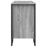 Bathroom Sink Cabinet Grey Sonoma 91x35x60 cm Engineered Wood 848667