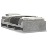Bed Frame Grey Sonoma Engineered wood, Plywood 90x200 cm 3295679