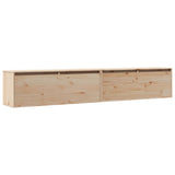Wall Cabinets 2 pcs 100x30x35 cm Solid Wood Pine 813466
