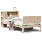 Bookcase Bed without Mattress 90x190cm Single Solid Wood Pine 3322644