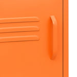 ZNTS Nightstands 2 pcs Orange 35x35x51 cm Steel 3095217