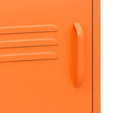 Nightstands 2 pcs Orange 35x35x51 cm Steel 3095217
