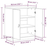Sideboard 65,5x40x75 cm Solid Wood Pine 820117