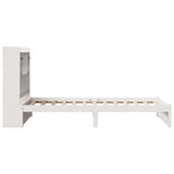 Bookcase Bed without Mattress White 90x190cm Single Solid Wood Pine 3322406