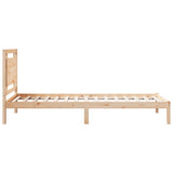 Extra Long Bed Frame without Mattress 100x220 cm Solid Wood 3309199