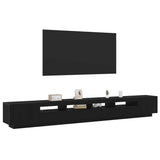 TV Cabinet Set 3 pcs Black 300 x 35 x 40 cm Engineered Wood 3333065