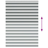 Zebra Blind Dark Grey 165x200 cm Fabric Width 160.9 cm Polyester 4014170