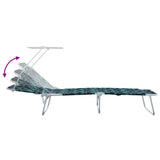 Sun Lounger Folding 2 pcs Green 58 x 188 x 77cm Polyester 42003067