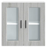 Kitchen Wall Cabinet with Glass Door Porto Grey Sonoma 854153