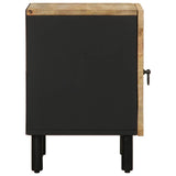 Bed Cabinets 2 pcs Black 40x33.5x46 cm Solid Rough Wood Mango 4018625