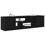 TV Cabinet Black Oak 188.5x41x50 cm Engineered Wood 3328418