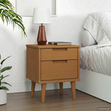 Bedside Cabinet Caramel 40 x 35 x 48 cm Solid Pine Wood 42020931
