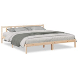 Extra Long Bed Frame without Mattress 200x210 cm Solid Wood Pine 852440