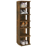 Shoe Racks 2 pcs Smoked Oak 27.5x27x102 cm Engineered Wood 815973