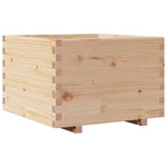 ZNTS Garden Planter 70x70x49.5 cm Solid Wood Pine 847363