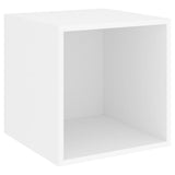 5 Piece TV Cabinet Set White Engineered Wood 3079601