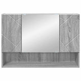 Mirror Cabinet Grey Sonoma 80 x 17 x 55 cm Engineered Wood 883360