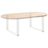 Coffee Table Legs U-Shaped 2 pcs White 60x cm Steel 4013161