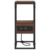 Bedside Cabinet Brown oak 41.5 x 26 x 60.5 cm Engineered wood 859609
