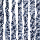 Fly Curtain Blue and White 100x200 cm Chenille 377371