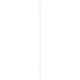 Sliding Door ORKDAL White 83 x 211 cm Solid Pine Wood and Glass 3331888