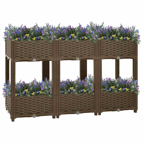 Raised Bed 120x40x71 cm Polypropylene 316521