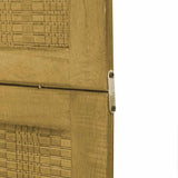Room Divider 6 Panels Brown Solid Wood Paulownia 358826