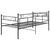 Sofa Bed Frame without Mattress Black Metal 90x200 cm 324767
