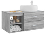 Bathroom Furniture Set 2 pcs Grey Sonoma Engineered Wood 3403925