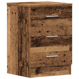 ZNTS Bedside Cabinet Old Wood 38x35x55 cm Engineered Wood 861124