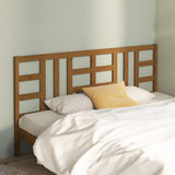Bed Headboard Honey Brown 206x4x100 cm Solid Wood Pine 817863