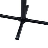 Bistro Table Leg Black 76x76x107 cm Cast Iron 325432