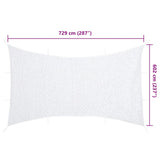 Camouflage Net with Storage Bag 729x602 cm White 4008298
