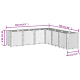 Garden Planter White 160x160x53 cm PP 367869
