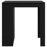 Bar Table Black Oak 102 x 70 x 103.5 cm Engineered Wood 3423343