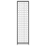 Wine Rack for 95 Bottles Black 54x18x200 cm Wrought Iron 358368