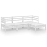 4 Piece Garden Lounge Set Solid Pinewood White 3082668