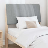 Upholstered Headboard Light Grey 90 cm Solid Pine Wood 879414