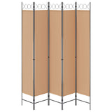 Room Divider Beige 200 x 220 cm Fabric 42039205