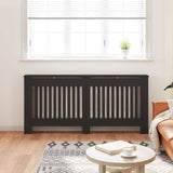 Radiator Cover 2 pcs Black 172 x 19 x 81.5cm Engineered Wood 3403235