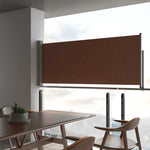 Patio Retractable Side Awning 100x300 cm Brown 48340