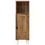 ZNTS 3 Piece Bathroom Furniture Set Old Wood Engineered Wood 3328567