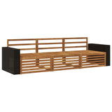 Outdoor Sofa Set 3 pcs Natural Solid Acacia Wood 3382972