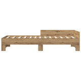 Bed Frame with Headboard Artisan Oak 80 x 200 cm 8009042