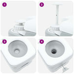 Camping Toilet Grey 41.5 x 36.5 x 42 cm 42001435