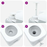 Camping Toilet Grey 41.5 x 36.5 x 42 cm 42001435