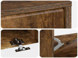 Shoe Cabinet BREDA 78 x 24 x 103 cm Engineered Wood Smoked Oak 897540