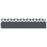 Lawn Edgings 20 pcs Anthracite 103 x 0.05 x 22 cm Steel 874835