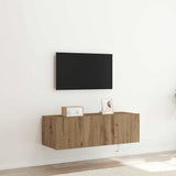 TV Wall Cabinet Artisan Oak 100 x 35 x 31 cm Engineered Wood 863111